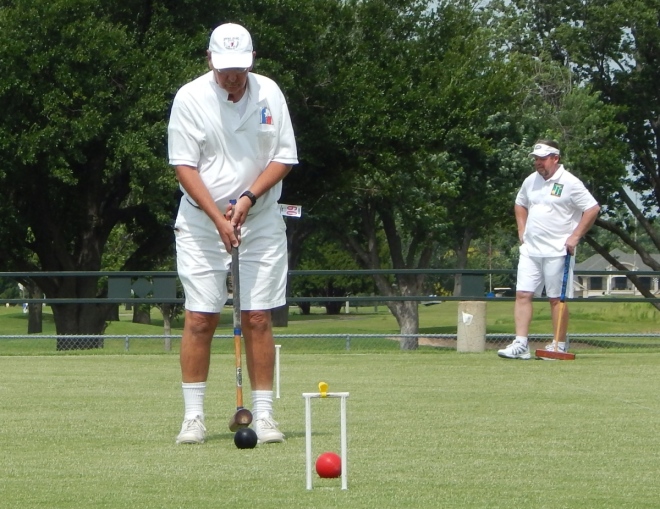 Matt Baird at the Oklahoma Nine Wicket Open Pro Division play. | Photo by Generic Staff Writer