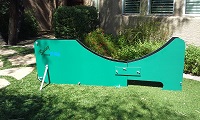 Weather proof PVC construction. | Photo by Michael Rumbin