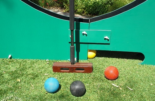 Swing Coach PRO set up for practice. | Photo by Michael Rumbin