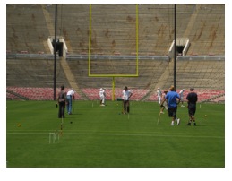 Echo Park Croquet Club at the 40 yard line